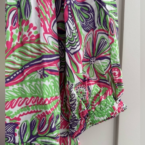 Stella Parker Collection Floral Patterned Dress in Pink and Green Sz Small - Picture 3 of 7